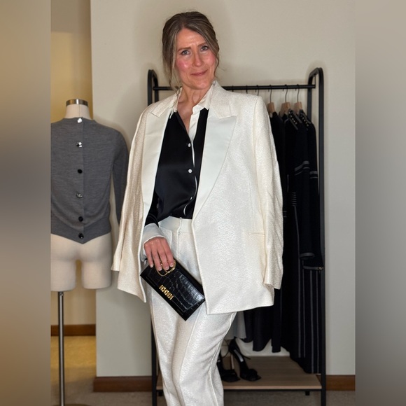 Victoria Beckham Elegant Black Croc-Embossed Chain Wallet Wristlet Clutch - Picture 16 of 16